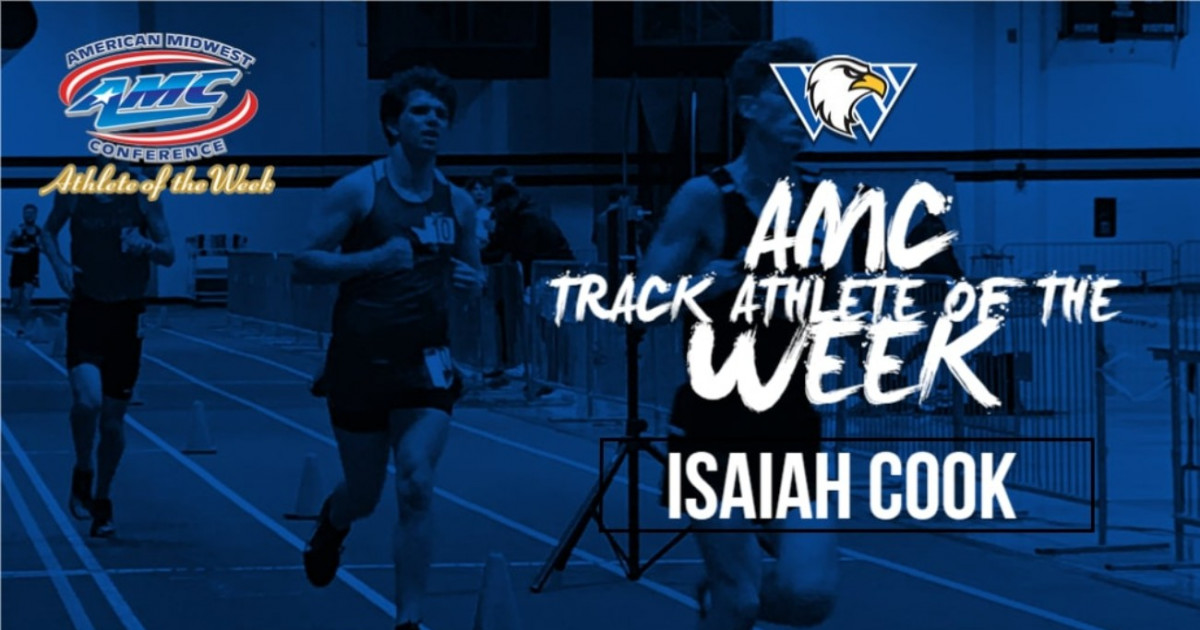 Cook Selected AMC Men's Track Athlete of the Week