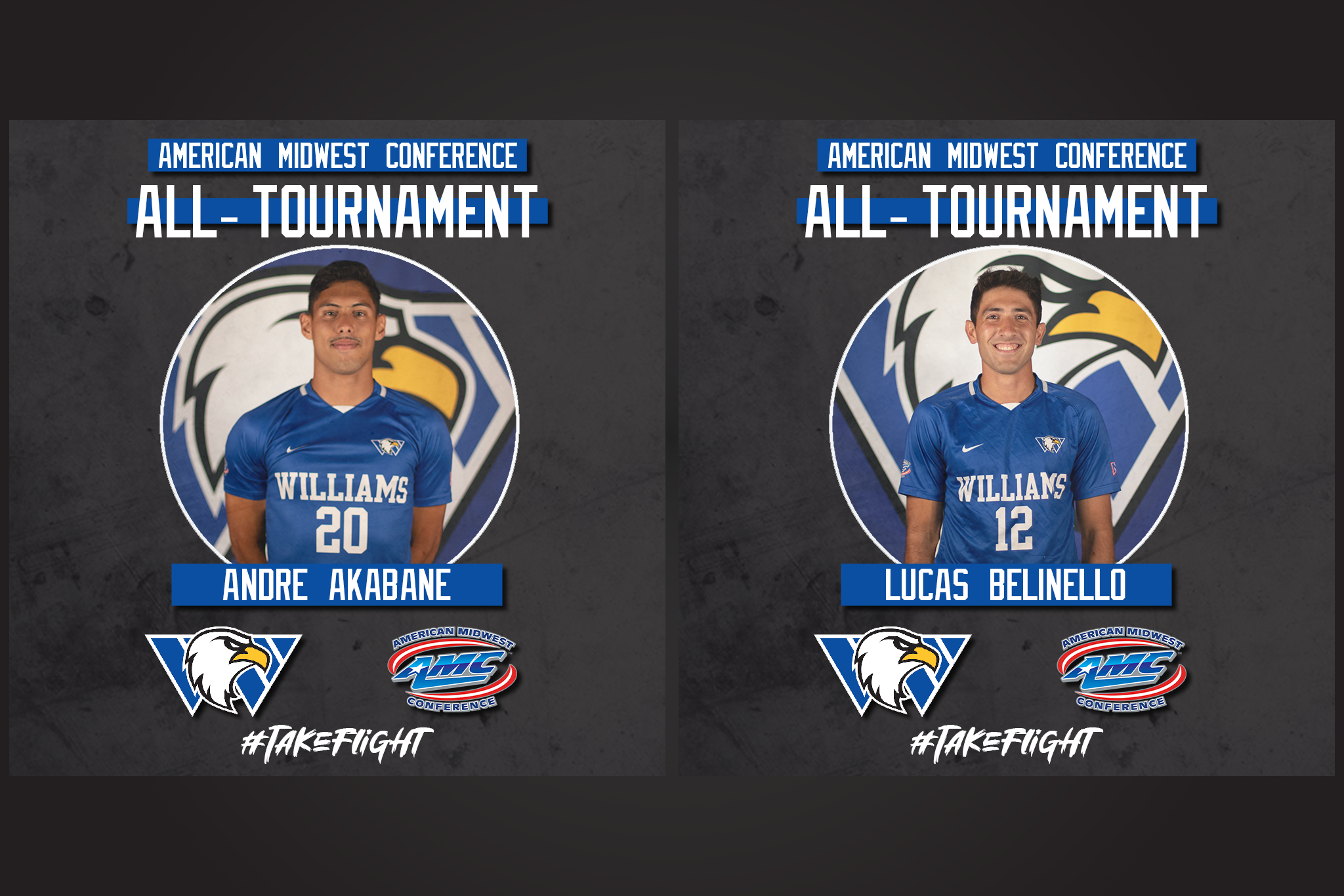 Akabane, Belinello Named to AMC All-Tournament Team